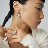 BIANCA Mother of pearl dangle earrings - ZEN&CO Studio