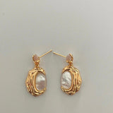 BIANCA Mother of pearl dangle earrings - ZEN&CO Studio