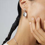 BIANCA Mother of pearl dangle earrings - ZEN&CO Studio