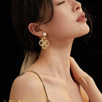 CECILIA Vintage inspired Statement dangle earrings - ZEN&CO Studio