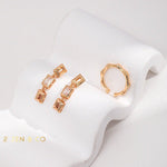 DIAMOND Minimalist Square crystal drop dangle earrings - ZEN&CO Studio