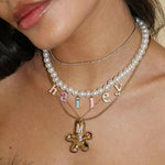 HAILEY Y2K Personalized Nameplate Pearl Necklace - ZEN&CO Studio