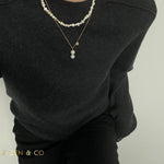 HULU Double Pearl necklace - ZEN&CO Studio