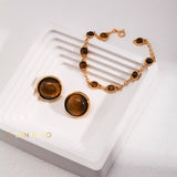 LAVANYA Tiger eye stone friendship bracelet - ZEN&CO Studio