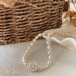 ROMAN HOLIDAY Pearl pendant beaded necklace - ZEN&CO Studio