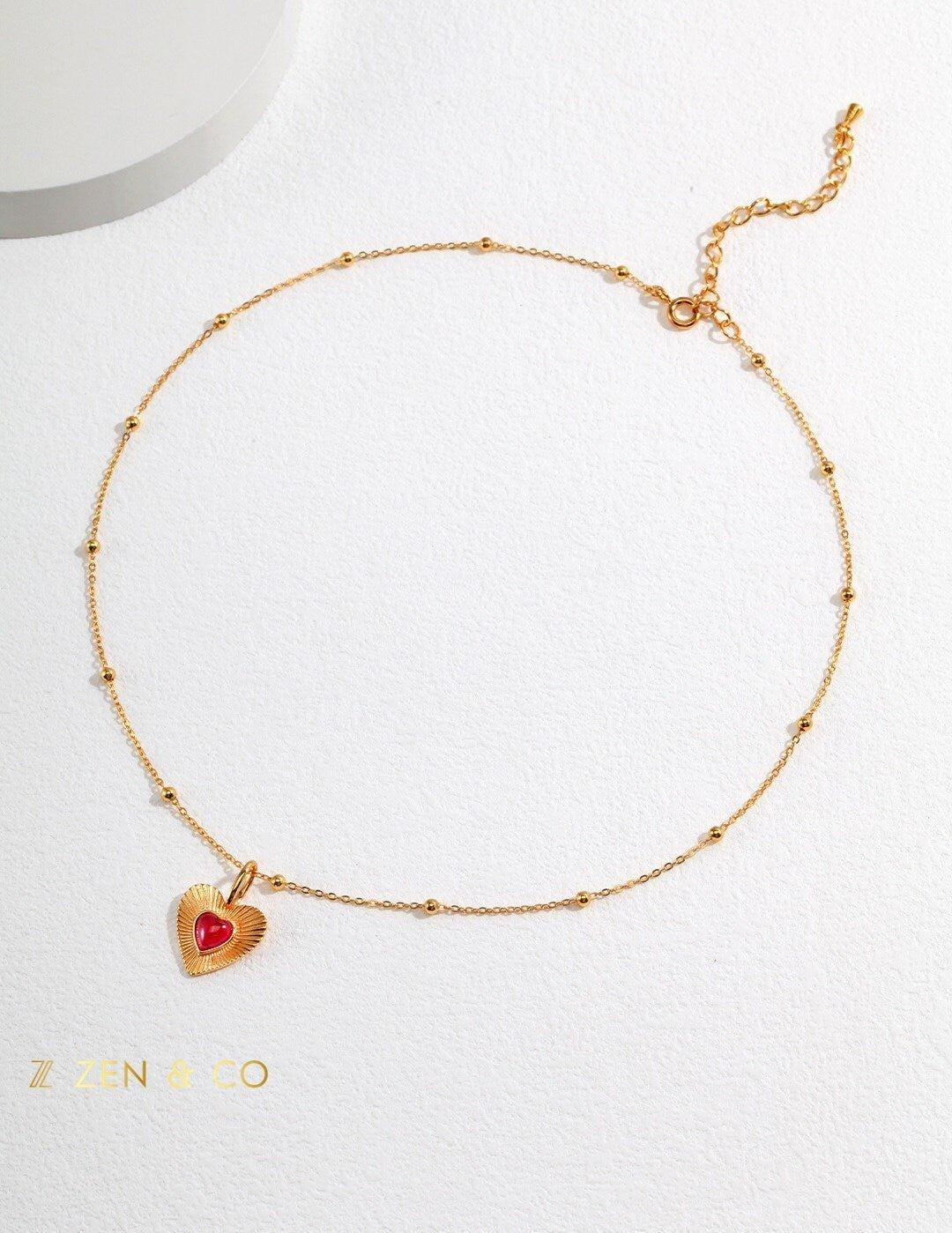 STELLA Barbie inspired jewelry heart pendant necklace - ZEN&CO Studio