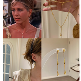 Rachel´s Gold Bridesmaid Necklace and Earrings Set