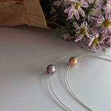 CHIARA Purple Pearl Choker Necklace