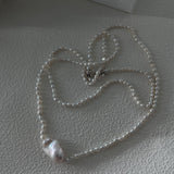 COCO Long Pearl Necklace