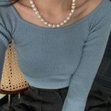 BRIANNA Round Pearl Necklace