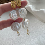 ROMAN HOLIDAY Double pearl earrings - ZEN&CO Studio