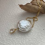 ROMAN HOLIDAY Pearl pendant necklace - ZEN&CO Studio