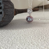 MERLOT Purple Pearl pendant necklace - ZEN&CO Studio