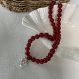 ADA Carnelian Necklace with Baroque Pearl Pendant - ZEN&CO Studio