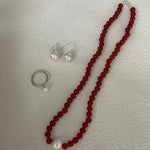 AMAYA Carnelian Necklace with Pearl - ZEN&CO Studio