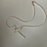 ALLISON Knot Pearl Necklace - ZEN&CO Studio