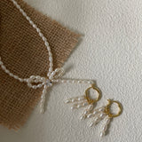 ALLISON Knot Pearl Necklace - ZEN&CO Studio