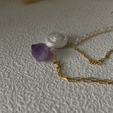 AMIRA Amethyst Pendant Necklace - ZEN&CO Studio