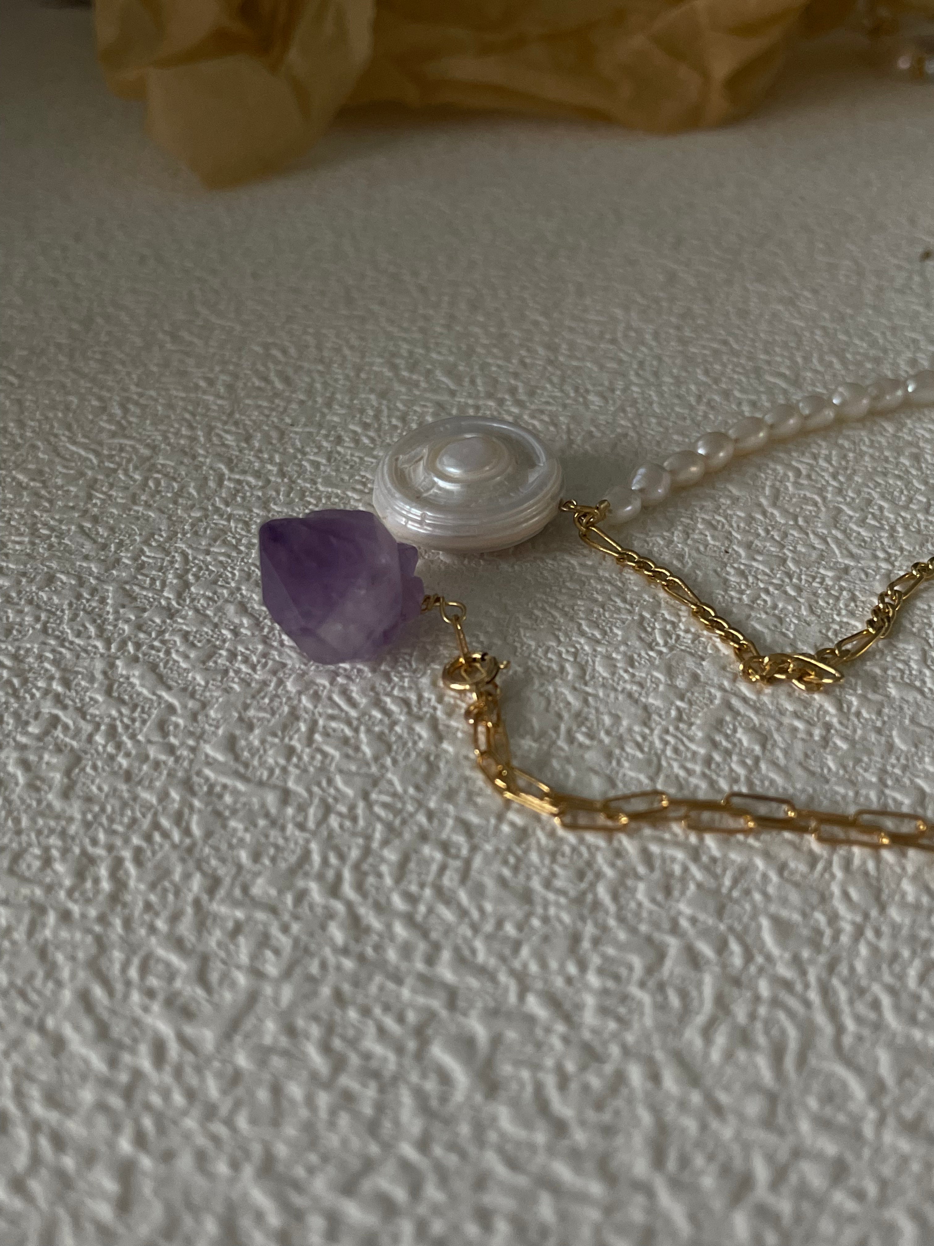 AMIRA Amethyst Pendant Necklace - ZEN&CO Studio