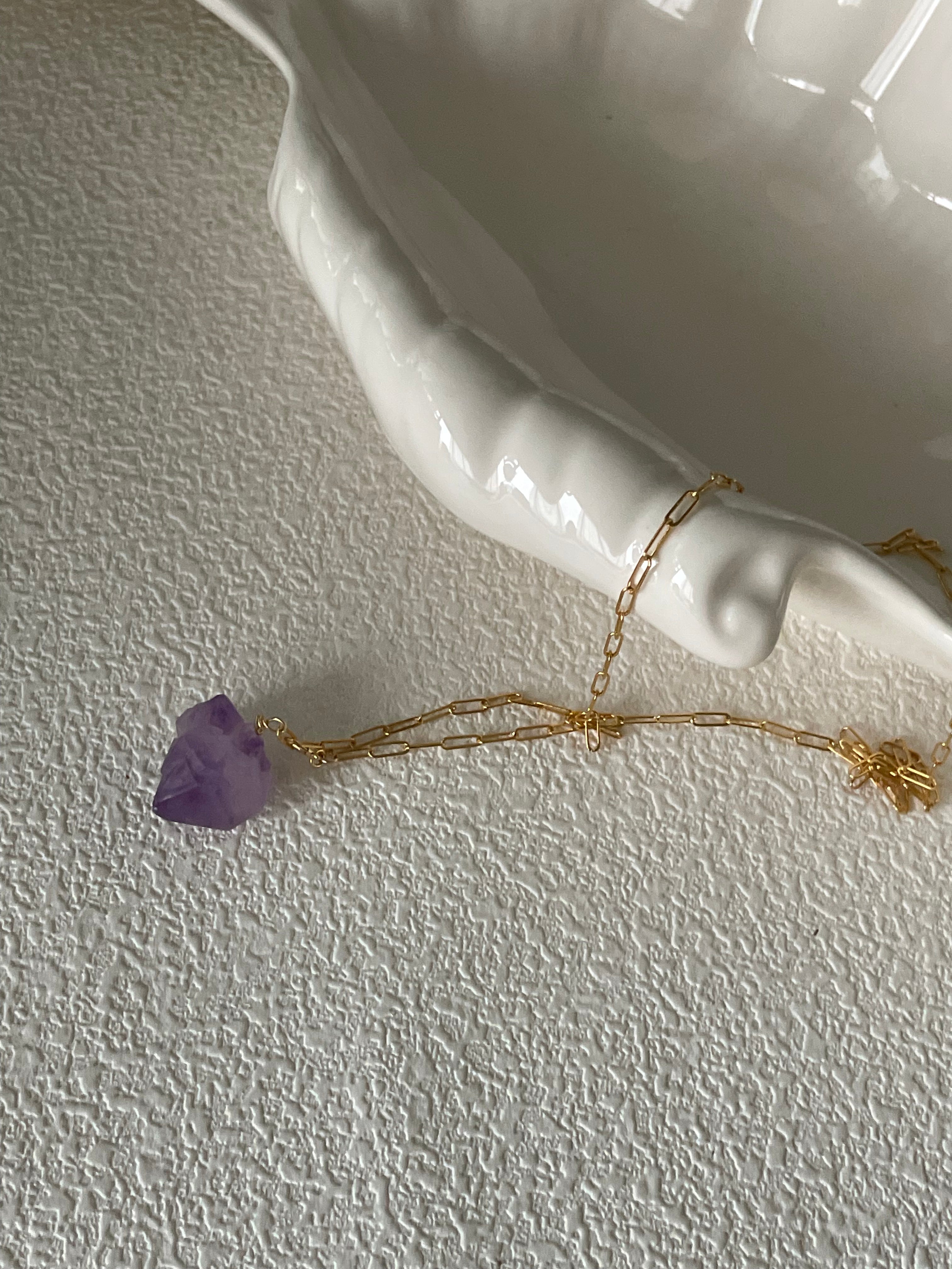 AMIRA Amethyst Pendant Necklace - ZEN&CO Studio