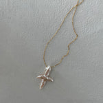 CRUZ Cross Pearl Chain Necklace - ZEN&CO Studio