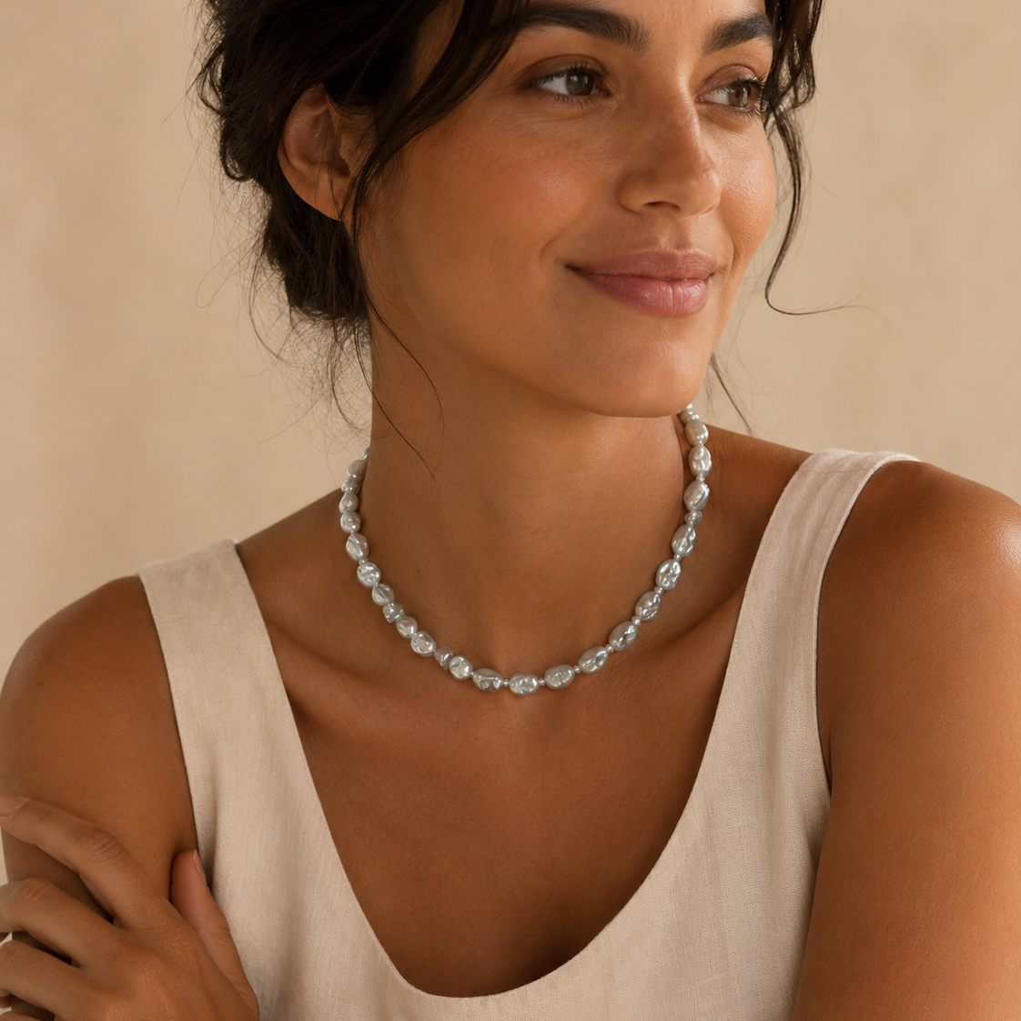 TABITHA Keshi Pearl Neckalce