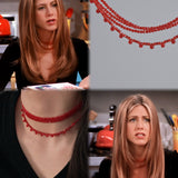 Rachel's Three Layer Red Stone Necklace