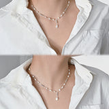 Rachel's Pearl Necklace with Pearl Pendant