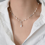 Rachel's Pearl Necklace with Pearl Pendant