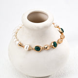 SADE Pearl and Malachite Bracelet