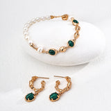 SADE Pearl and Malachite Bracelet