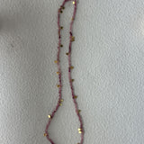 JESSA Dainty Stone and Gold Flakes Necklace