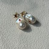 ROUGE Baroque Pearl Stud Earrings