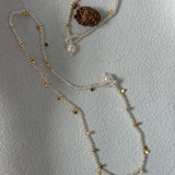 MARINE Mini Pearl and Gold Flakes Bracelet