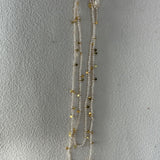 MARNIE Mini Pearl and Gold Flakes Necklace