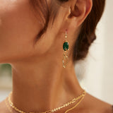 AARTI Malachite Drop Earrings