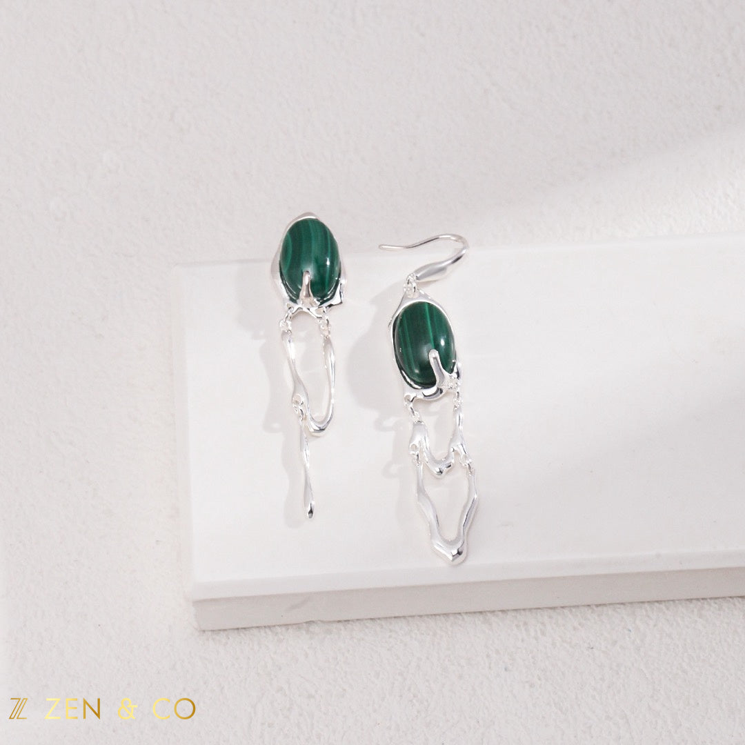 AARTI Malachite Drop Earrings