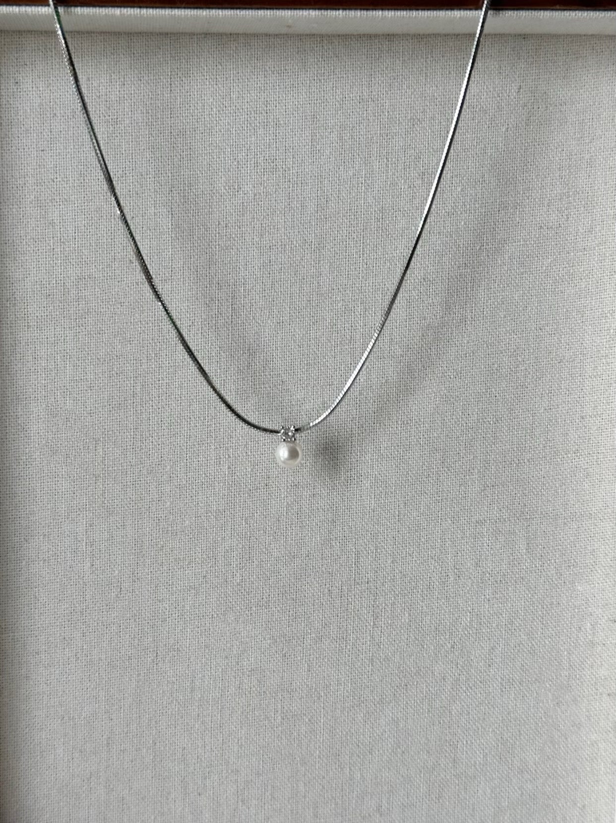 Rachel´s Single Pearl Pendant Necklace - ZEN&CO Studio