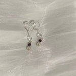 Rachel´s White Crystal and Pearl Earrings - ZEN&CO Studio