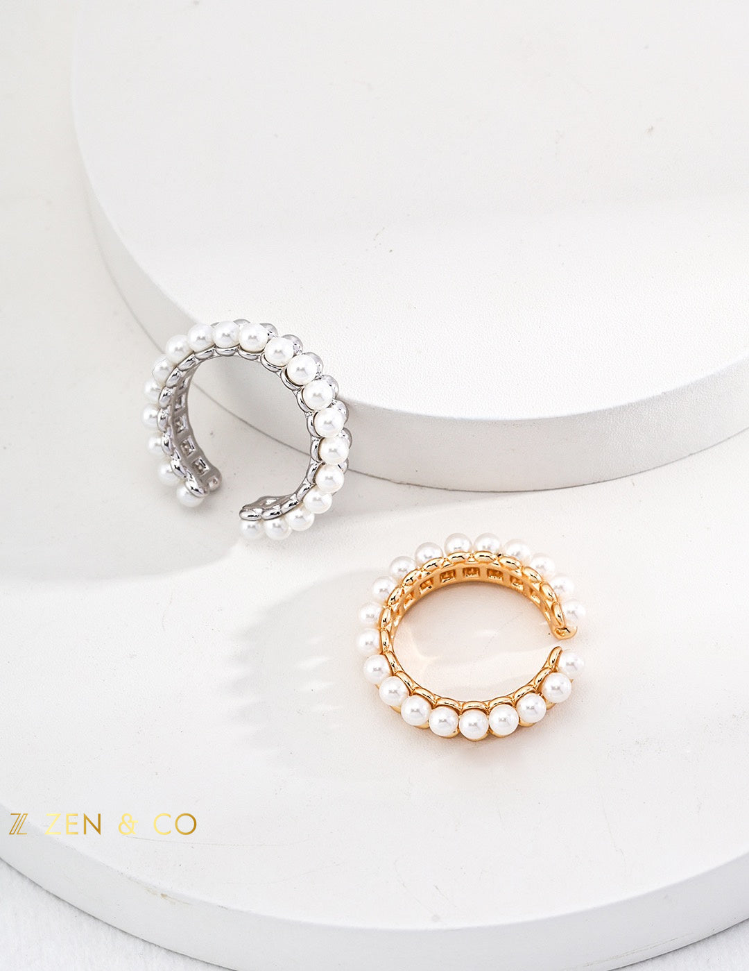 AIMEE Pearl Open Ring - ZEN&CO Studio