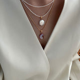 HILDA Keshi Pearl Pendant Necklace