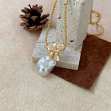 BINA Baroque Pendant Pearl Necklace