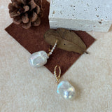 VERA Baroque Pearl Drop Earrings