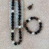 NISHA Pearl and Ebony Bracelet