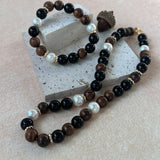 NISHA Pearl and Ebony Bracelet