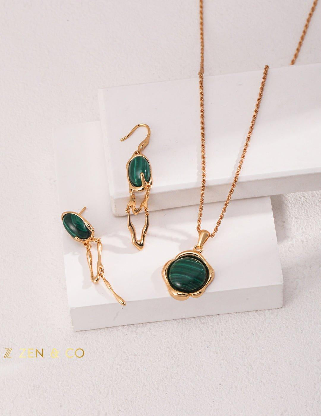 AARTI Malachite Pendant Necklace - ZEN&CO Studio