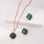 AARTI Malachite Pendant Necklace - ZEN&CO Studio