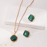 AARTI Malachite Pendant Necklace - ZEN&CO Studio