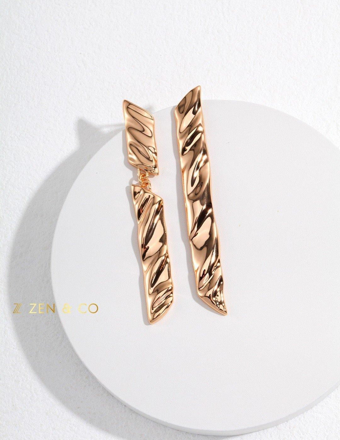 ABBY Asymmetric dangle earrings - ZEN&CO Studio