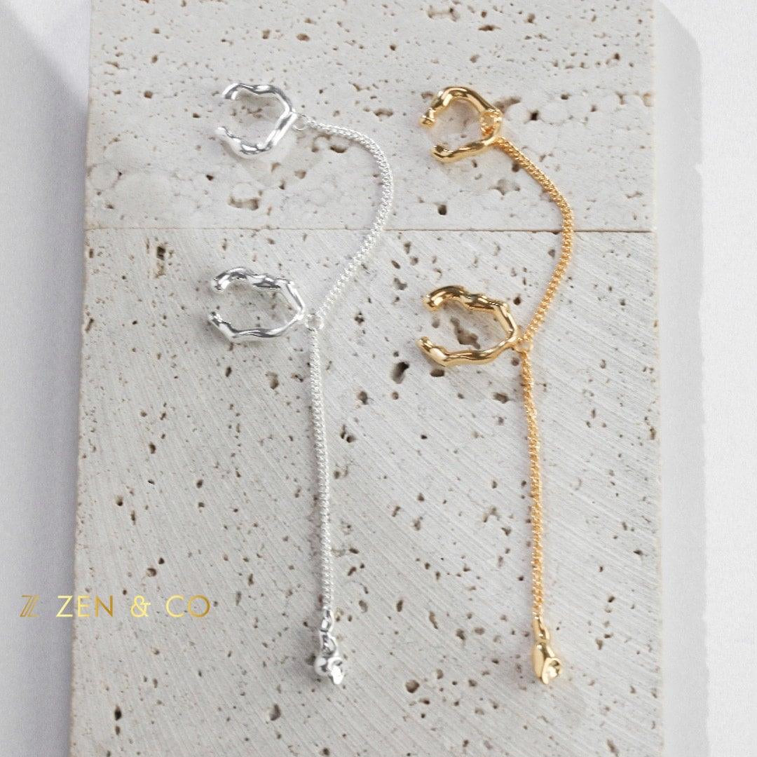 ADARA Statement ear cuff with dangle tassel - ZEN&CO Studio